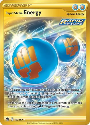 Rapid Strike Energy (Secret) 182/163 [SWSH05 Battle Styles]  - Holofoil