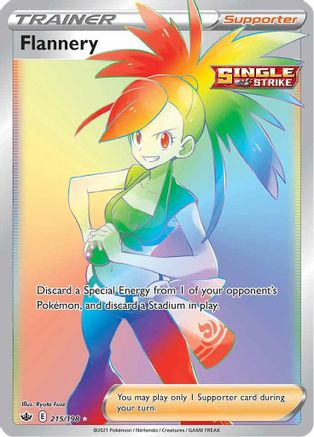Flannery (Secret) 215/198 [SWSH06 Chilling Reign]  - Holofoil