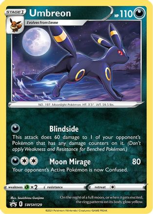 Umbreon SWSH129 [SWSH Sword & Shield Promo Cards]  - Holofoil