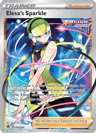 Elesa's Sparkle (Full Art) 260/264 [SWSH08 Fusion Strike]  - Holofoil