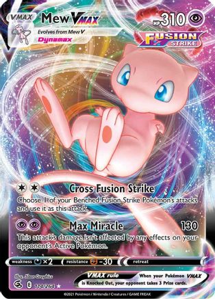 Mew VMAX 114/264 [SWSH08 Fusion Strike]  - Holofoil