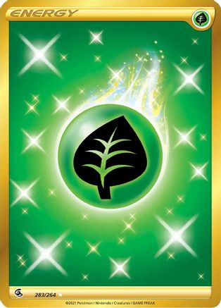 Grass Energy (Secret) 283/264 [SWSH08 Fusion Strike]  - Holofoil