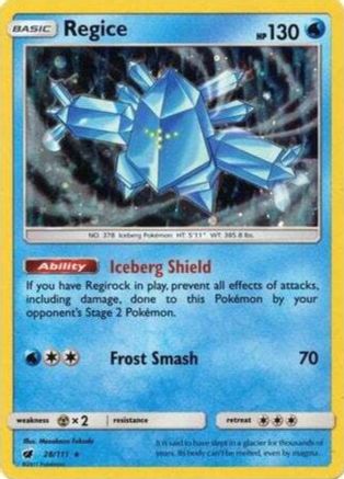 Regice 028/111 [SM Promos]  - Holofoil