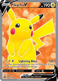 Pikachu V (Full Art) 157/172 [SWSH09 Brilliant Stars]  - Holofoil