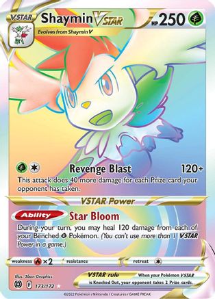 Shaymin VSTAR (Secret) 173/172 [SWSH09 Brilliant Stars]  - Holofoil