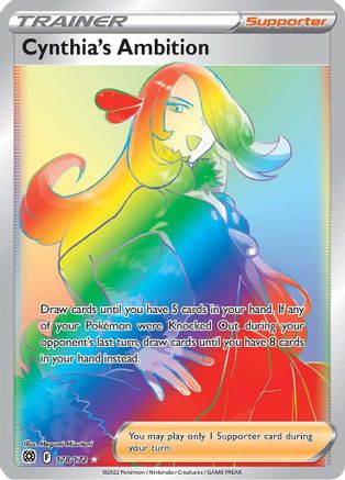 Cynthia's Ambition (Secret) 178/172 [SWSH09 Brilliant Stars]  - Holofoil