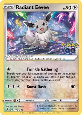 Radiant Eevee SWSH230 [SWSH Sword & Shield Promo Cards]  - Holofoil