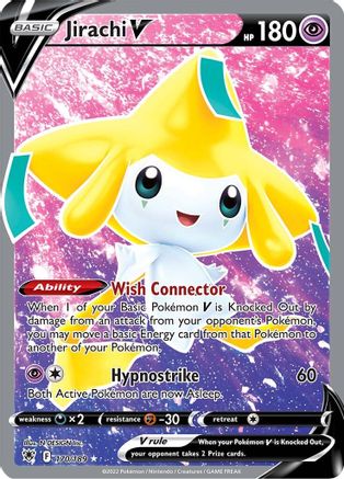 Jirachi V (Full Art) 170/189 [SWSH10 Astral Radiance]  - Holofoil