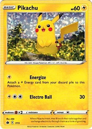 Pikachu 007/15 [McDonalds Promos 2022]  - Holofoil