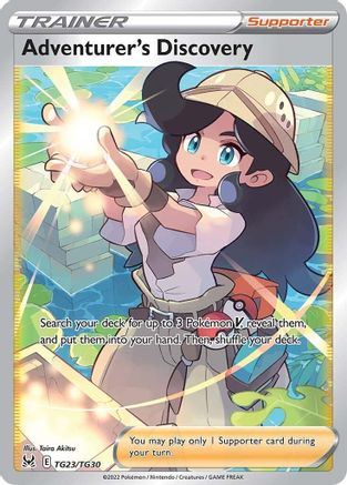 Adventurer's Discovery TG23/TG30 [SWSH11 Lost Origin Trainer Gallery]  - Holofoil