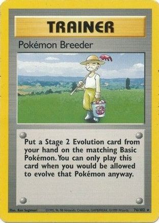 Pokemon Breeder 076/102 [Base Set]