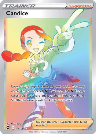 Candice (Secret) 204/195 [SWSH12 Silver Tempest]  - Holofoil