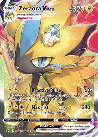 Zeraora VMAX GG42/GG70 [Crown Zenith Galarian Gallery]  - Holofoil