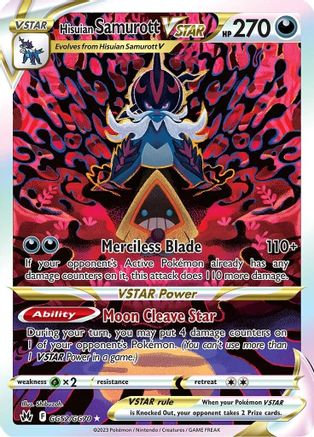 Hisuian Samurott VSTAR GG52/GG70 [Crown Zenith Galarian Gallery]  - Holofoil
