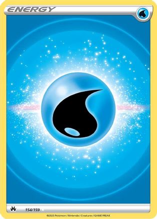 Water Energy (Texture Full Art) 154/159 [Crown Zenith]  - Holofoil