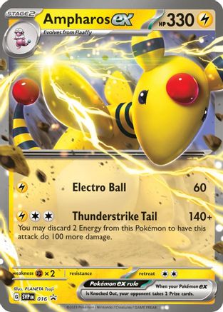 Ampharos ex 016 [SV Scarlet & Violet Promo Cards]  - Holofoil