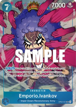 Emporio.Ivankov (051) (Alternate Art) (OP02-051)  [Paramount War] Foil
