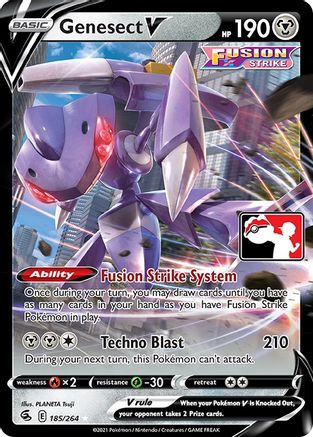 Genesect V 185 [Prize Pack Series Cards]  - Holofoil