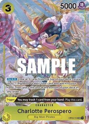 Charlotte Perospero (Alternate Art) (OP03-113)  [Pillars of Strength] Foil