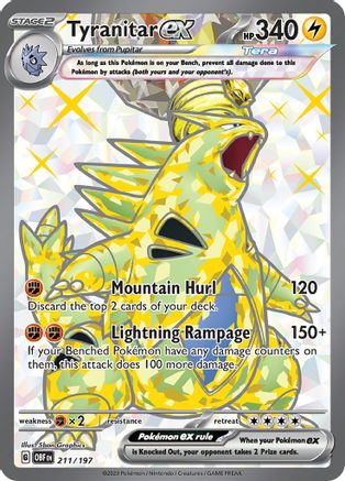 Tyranitar ex 211/197 [SV03 Obsidian Flames]  - Holofoil