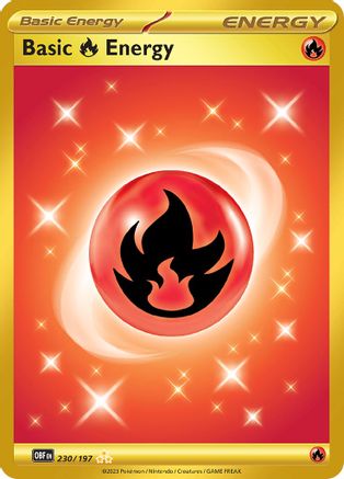 Basic Fire Energy 230/197 [SV03 Obsidian Flames]  - Holofoil