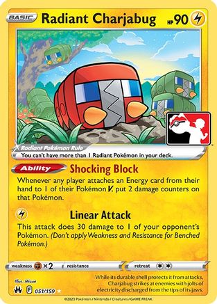 Radiant Charjabug 051 [Prize Pack Series Cards]  - Holofoil