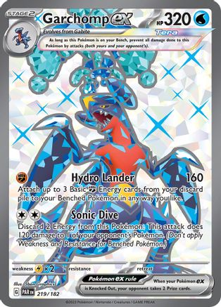 Garchomp ex 219/182 [SV04 Paradox Rift]  - Holofoil