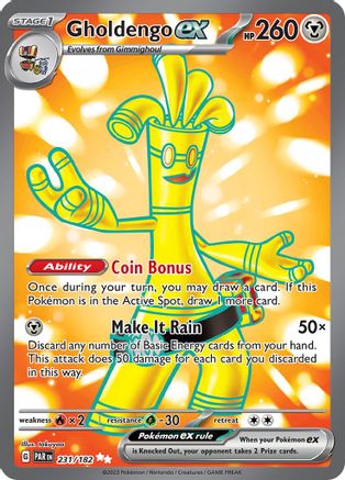 Gholdengo ex 231/182 [SV04 Paradox Rift]  - Holofoil