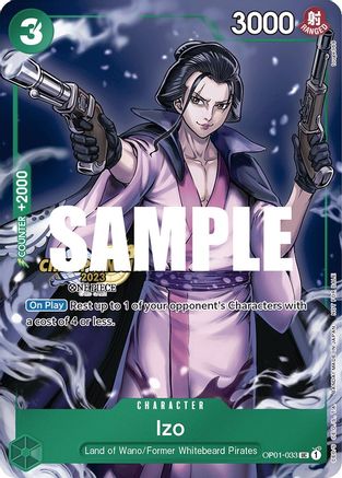 Izo (CS 2023 Celebration Pack) (OP01-033)  [One Piece Promotion Cards] Foil