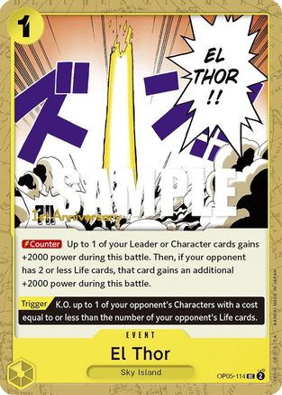 El Thor (OP05-114)  [Awakening of the New Era: 1st Anniversary Tournament Cards]