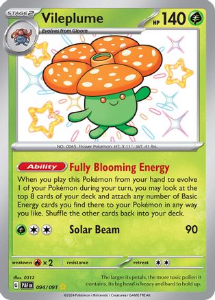 Vileplume 094/091 [SV Paldean Fates]  - Holofoil