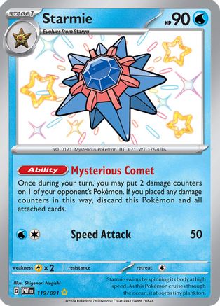 Starmie 119/091 [SV Paldean Fates]  - Holofoil