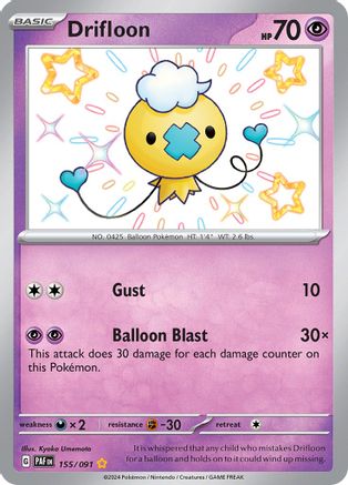 Drifloon 155/091 [SV Paldean Fates]  - Holofoil