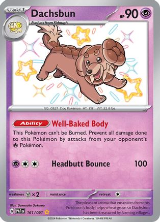 Dachsbun 161/091 [SV Paldean Fates]  - Holofoil