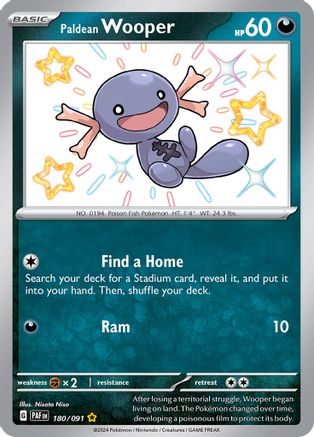 Paldean Wooper 180/091 [SV Paldean Fates]  - Holofoil