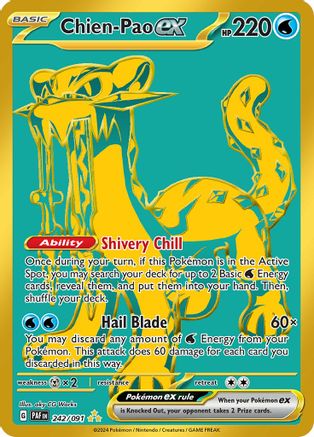 Chien-Pao ex 242/091 [SV Paldean Fates]  - Holofoil