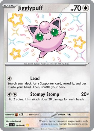 Jigglypuff 198/091 [SV Paldean Fates]  - Holofoil