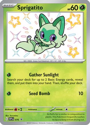 Sprigatito 076 [SV Scarlet & Violet Promo Cards]  - Holofoil