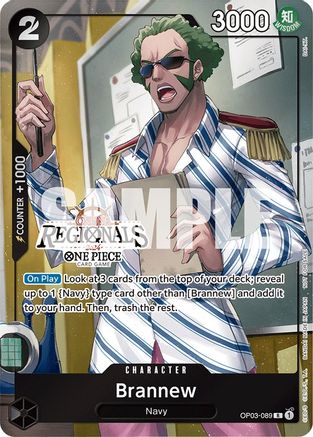 Brannew (Online Regional 2024) [Participant] (OP03-089)  [One Piece Promotion Cards] Foil