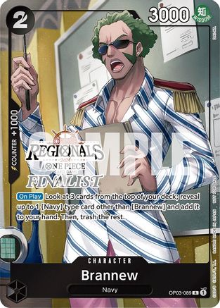 Brannew (Online Regional 2024) [Finalist] (OP03-089)  [One Piece Promotion Cards] Foil