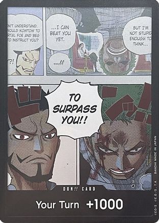 DON!! Card (Mihawk & Zoro) (Double Pack Set Vol. 3)  [Wings of the Captain] Foil