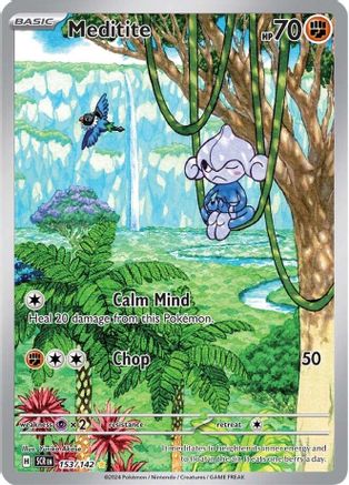 Meditite 153/142 [SV07 Stellar Crown]  - Holofoil