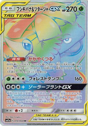 Venusaur & Snivy GX - 074/064 (074/064) [JP SM11a Remix Bout] Holofoil