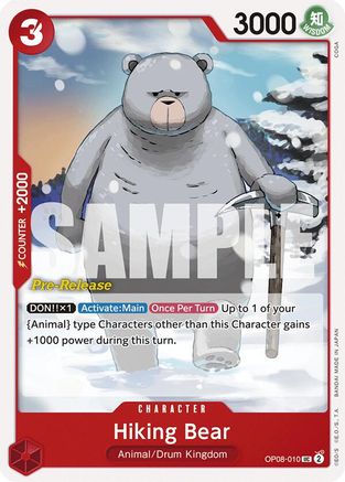 Hiking Bear (OP08-010)  [Two Legends Pre-Release Cards]