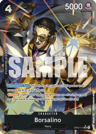 Borsalino (Alternate Art) (OP02-114)  [Premium Booster -The Best-] Foil