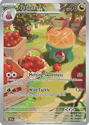 Appletun 211/191 [SV08 Surging Sparks]  - Holofoil