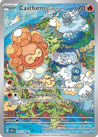 Castform Sunny Form 195/191 [SV08 Surging Sparks]  - Holofoil