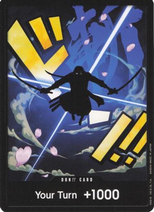 DON!! Card (Zoro)  [Premium Booster -The Best-]