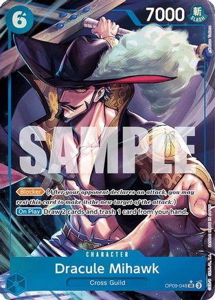 Dracule Mihawk (Parallel) (OP09-048)  [Emperors in the New World] Foil