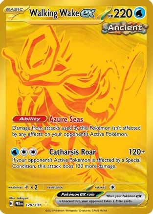 Walking Wake ex 178/131 [SV Prismatic Evolutions]  - Holofoil